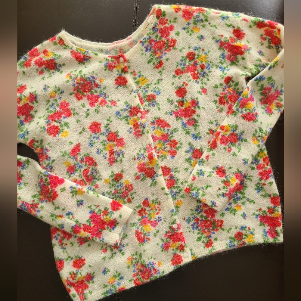 Size XS Sezane Juno Floral Cardigan